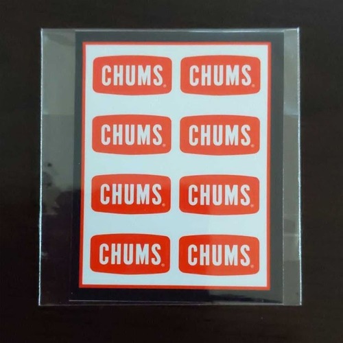 CHUMS  チャムスロゴステッカー！  【ST-16】CHUMS チャムス ステッカー チャムスロゴ ミニステッカー ８枚1シート