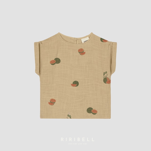 予約/送料無料【STUDIO BOHEME】BLOUSE PRASLIN - STARFISH / WATERMELON 18m,24m