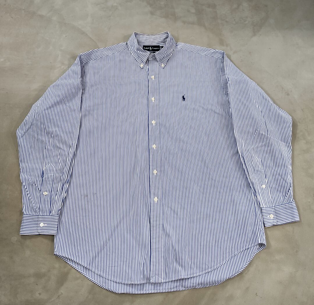 ralph lauren "BLAKE" stripe shirt 小岩店