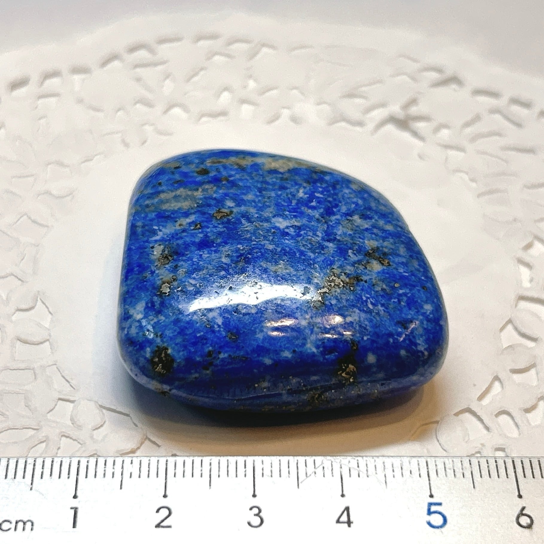 18054】 ラピスラズリ ペブル タンブル 磨き石 握り石 天然石