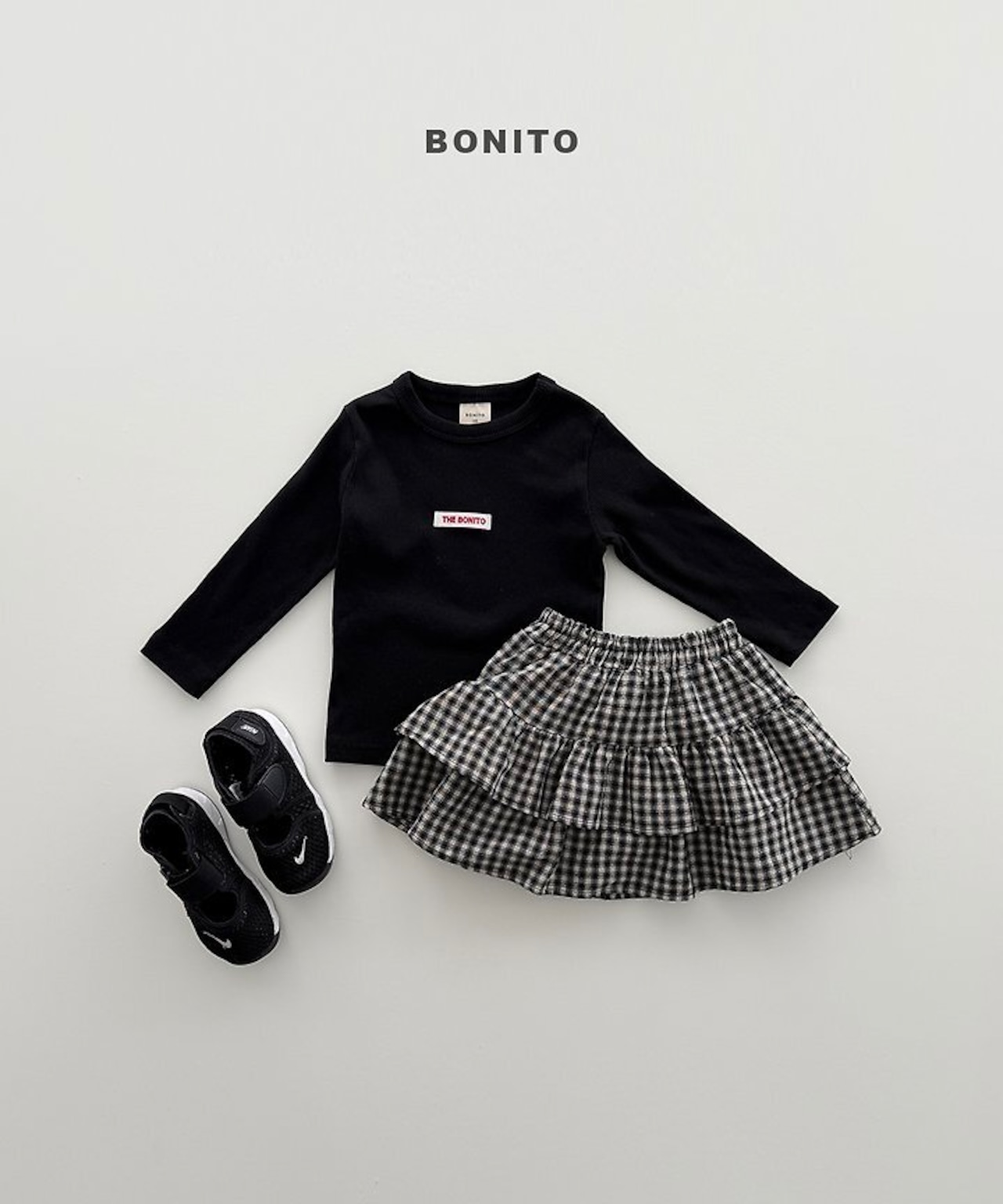 【取寄/韓国直送】BONITO 26/AT チェックカンカンスカート|夏服|韓国子供服