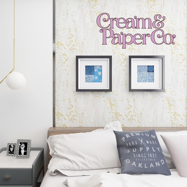 ペーパーホワイト×イエローゴールドTexture wall 3L10091LV for DIY 53㎝×10m リピート64㎝　