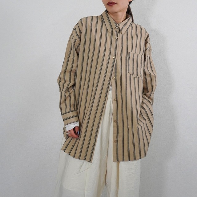 ストライプBIGシャツ 5231072(0201)