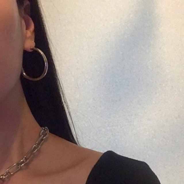 Chunky hoop pierce A00020