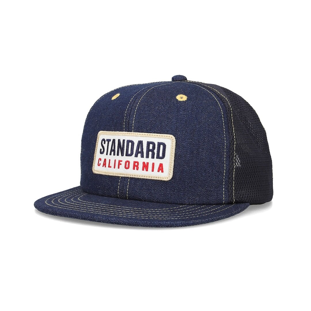 STANDARD CALIFORNIAスタンダードカリフォルニア SD Box Logo Patch Denim Mesh Cap インディゴ