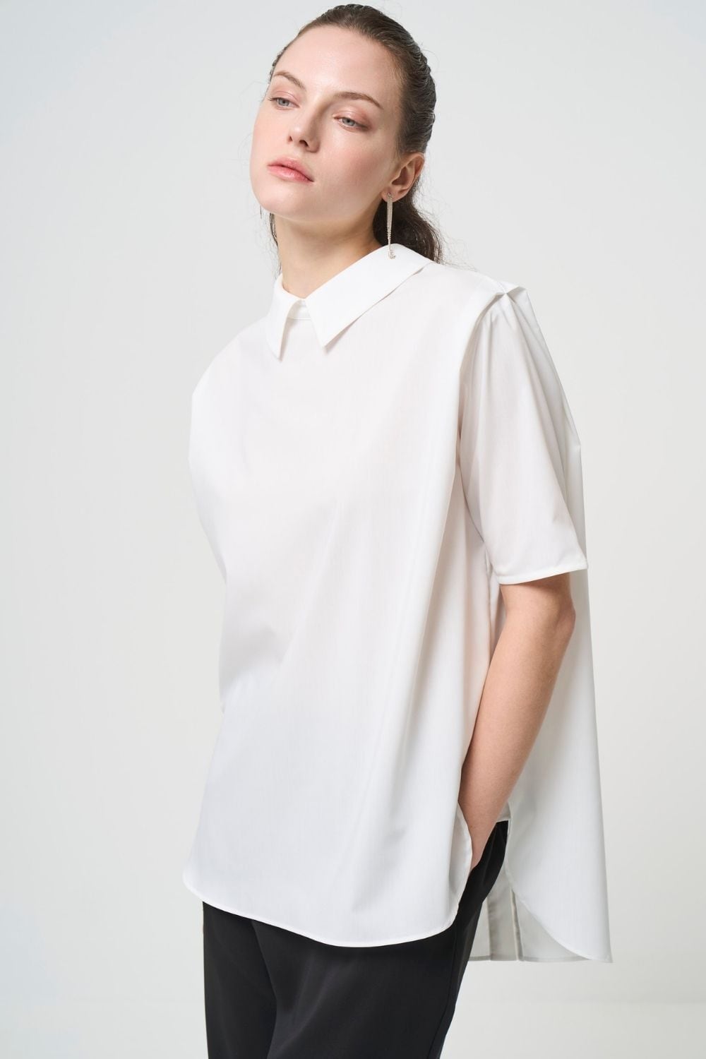 3/10発売開始 / 2way Collar Blouse - WHITE | seven dot - ライフ