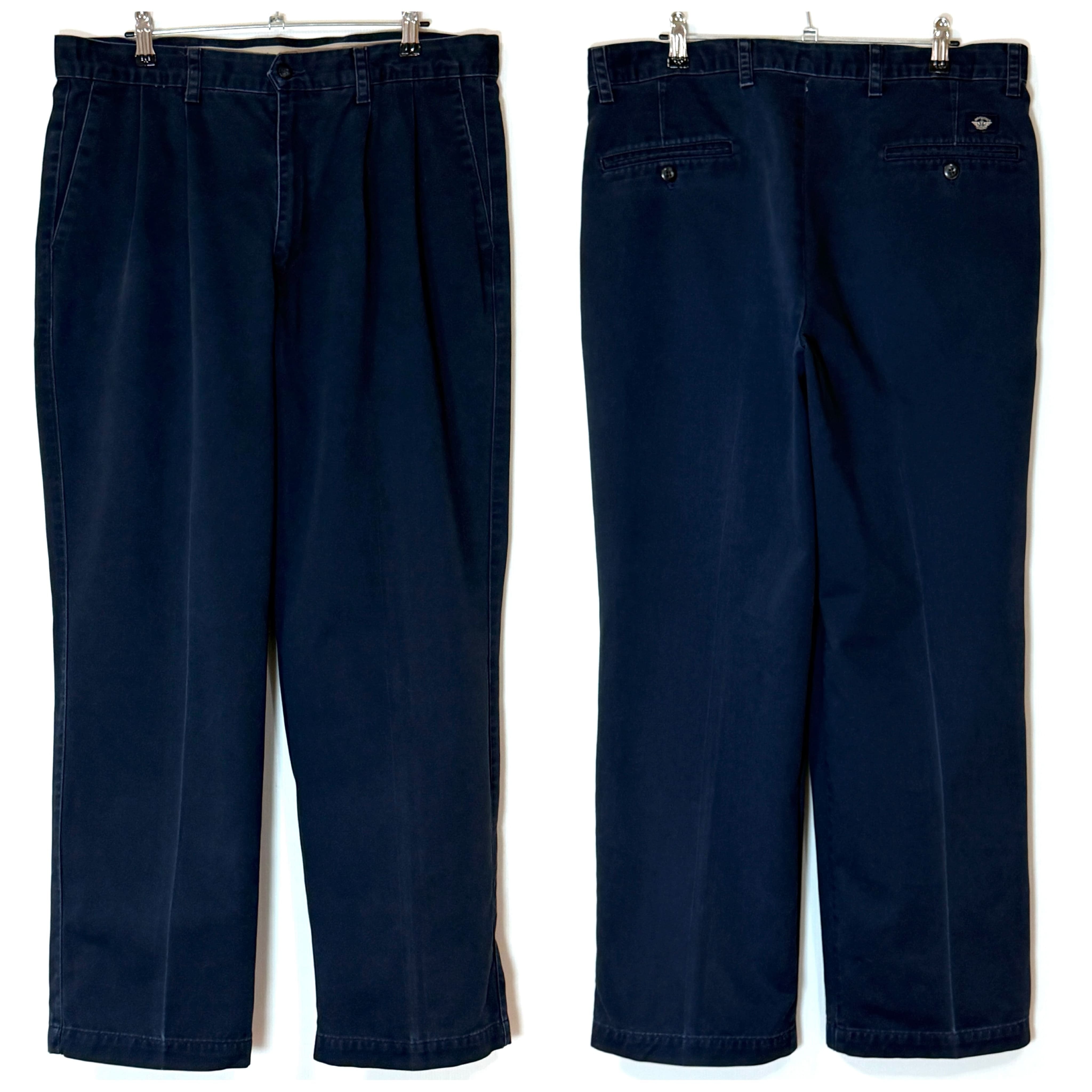 00s 良サイズ DOCKERS ドッカーズ ツータック チノパン【W34L30実寸W34