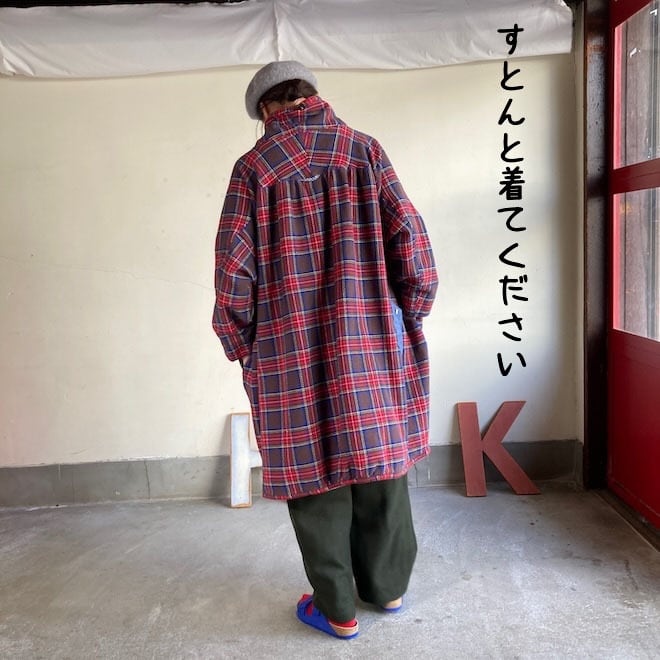 アルピーノヤッケチュニック Girl's タータンチェック 53JK108 サイズF