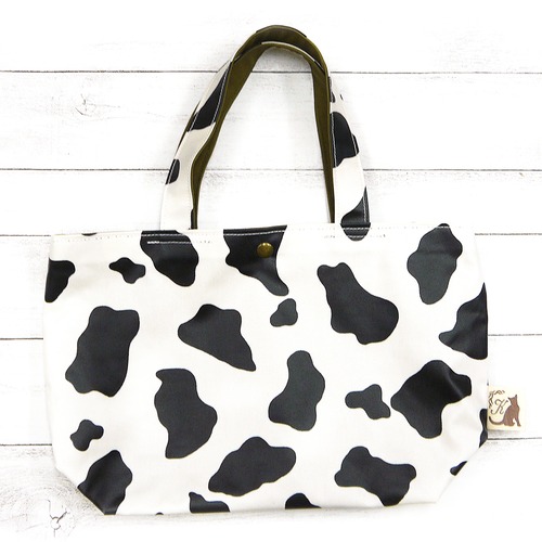 【Kuu工房】ラミネート牛柄ハンドバッグ/バッグ