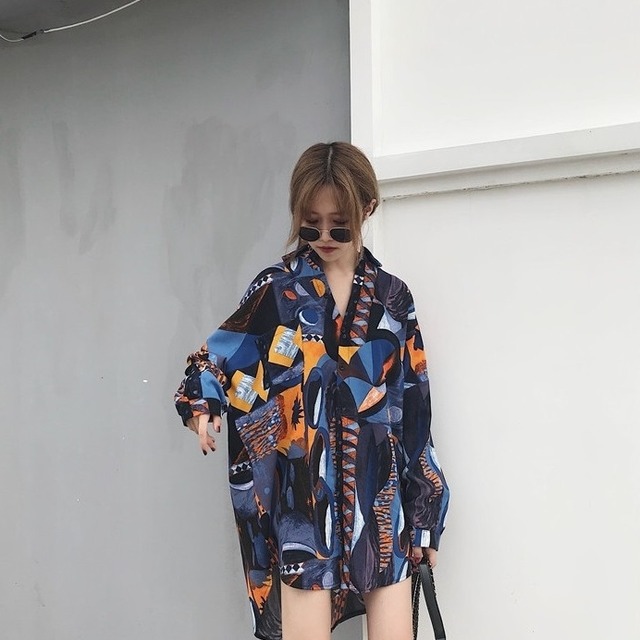 トップス レディース 送料無料 マルチカラ— 切り替え 長袖 幾何学模様 ビッグシルエット メンズライク マニッシュ ラージサイズ シャツワンピース トレンド ファッション ボリューム袖 バルーンスリーブ パフスリーブ ゆったり 大きめ ゆる 楽ちん きれいめ シンプル かわいい 可愛い カジュアル おしゃれ お洒落 こなれ感 抜け感 上品 エレガント 春 春服 夏 夏服 デート 通学 学生 お出かけ 普段使い 着回し 重ね着 無地 単色 体型カバー ブラック エレガント