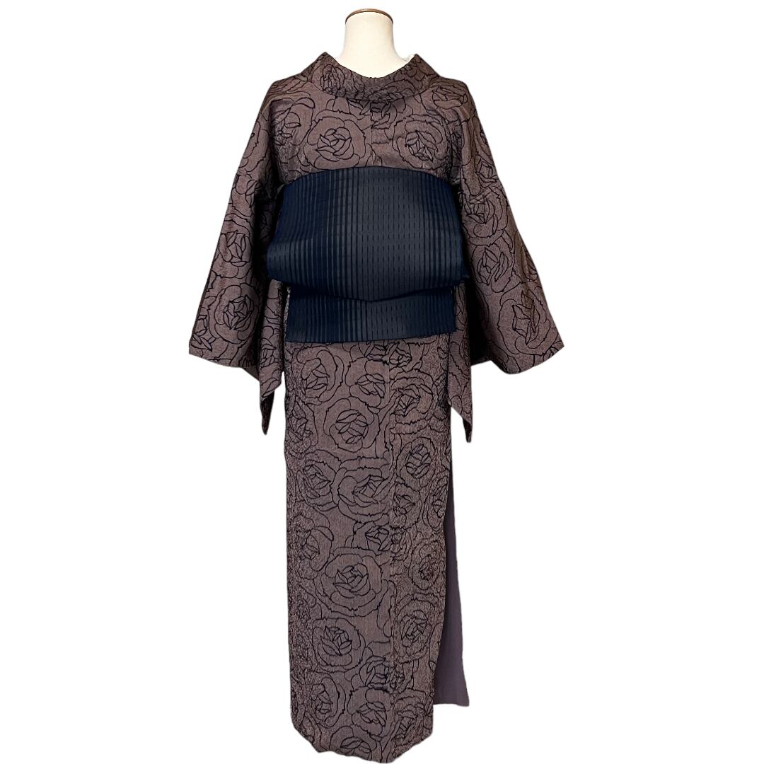 着物 仕立て上がり 女物　藍染　小紋　袷着　パールトーン済み 着物 仕立て上がり 女物 藍染 小紋 袷着 パールトーン済み 【公式通販】