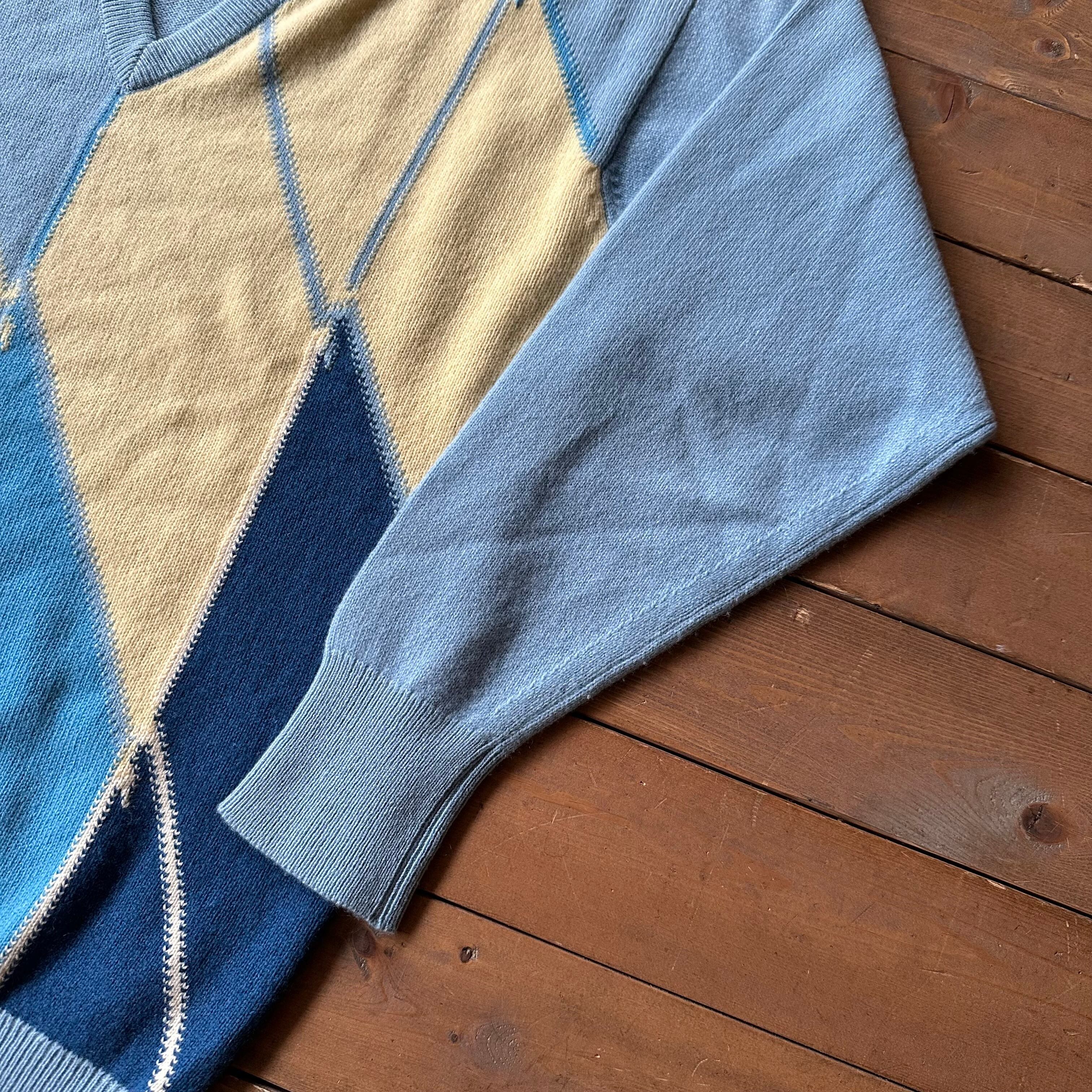 80S BALLANTYNE CASHMERE V-NECK SWEATER | safarionline