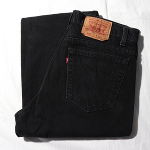極美品 34×32 Levi’s 550 USA 93年 サルファーブラック デニムパンツ リーバイス