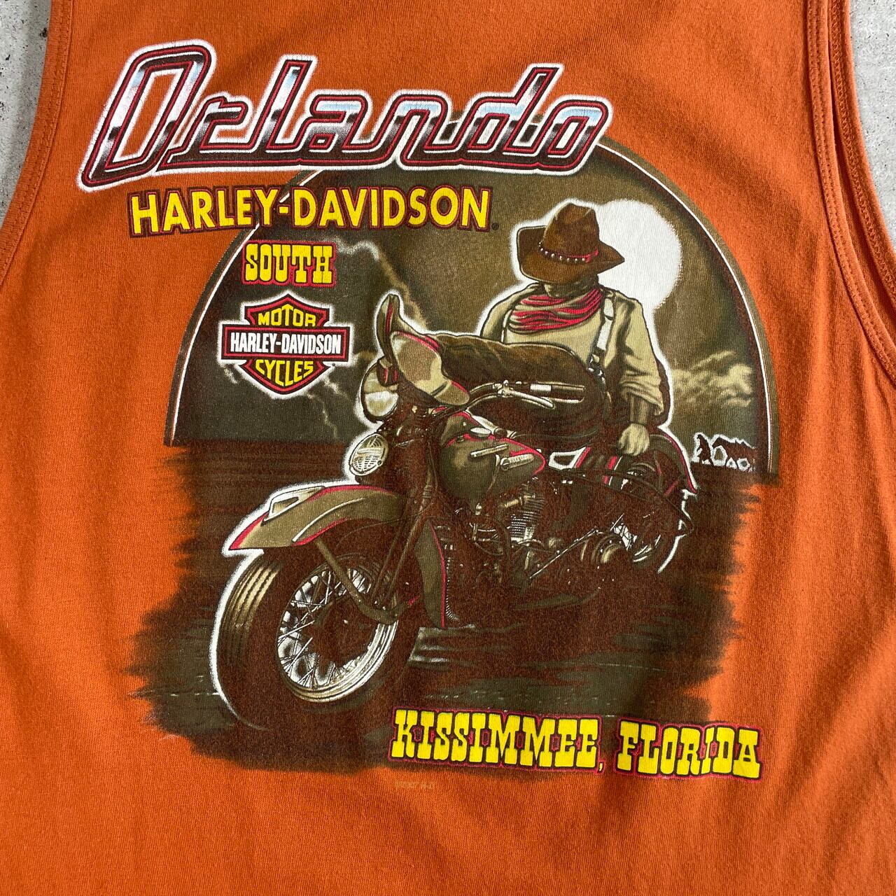 Harley-Davidson ハーレーダビッドソン 両面プリント ノースリーブ