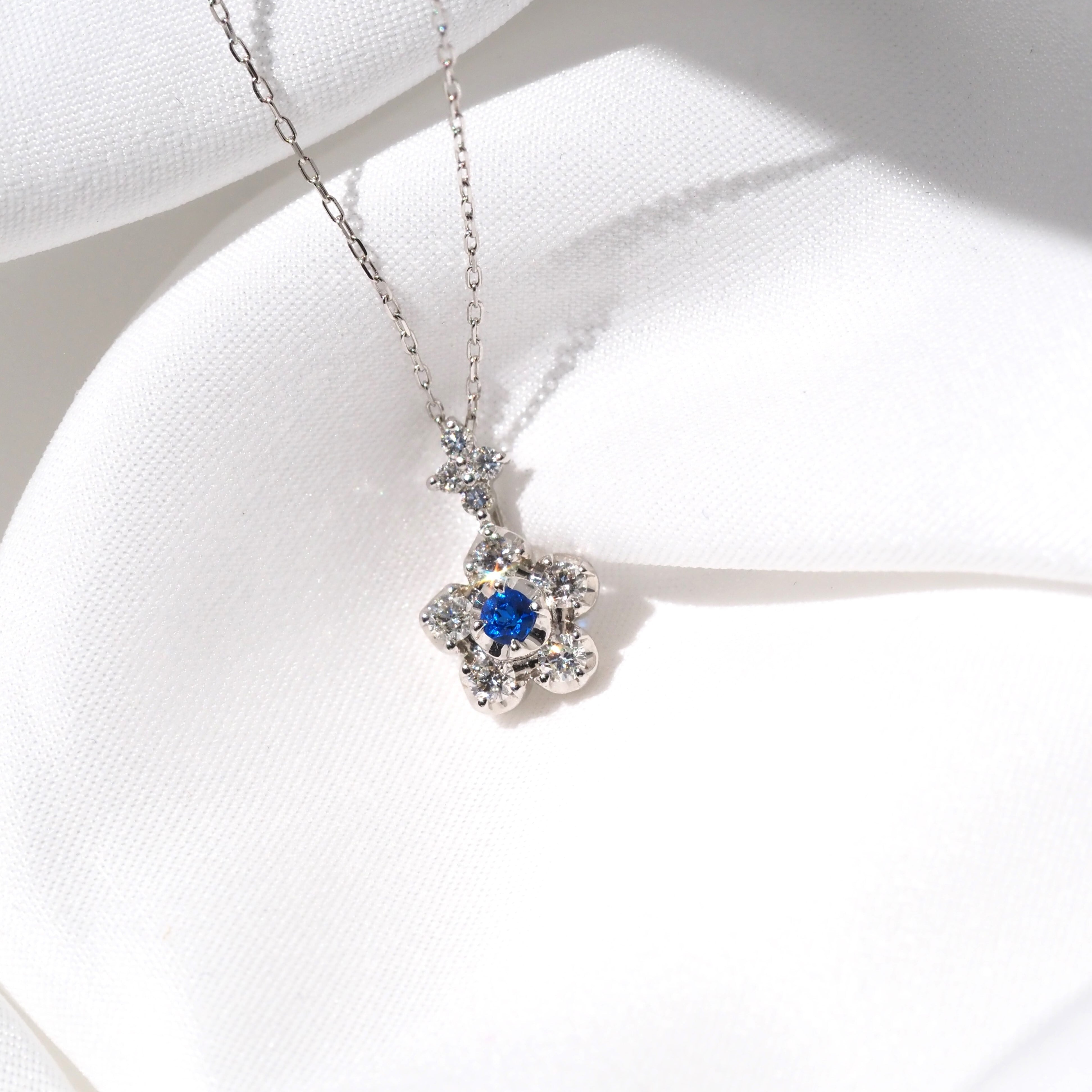アウイナイト 0.04ct D0.20ct ネックレス pt900/pt850 | fortejewelry