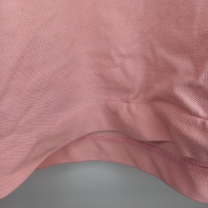 ラコステ　ポロシャツ　刺繍ロゴ　シェルボタン　ユーロ古着　ピンク　4サイズ