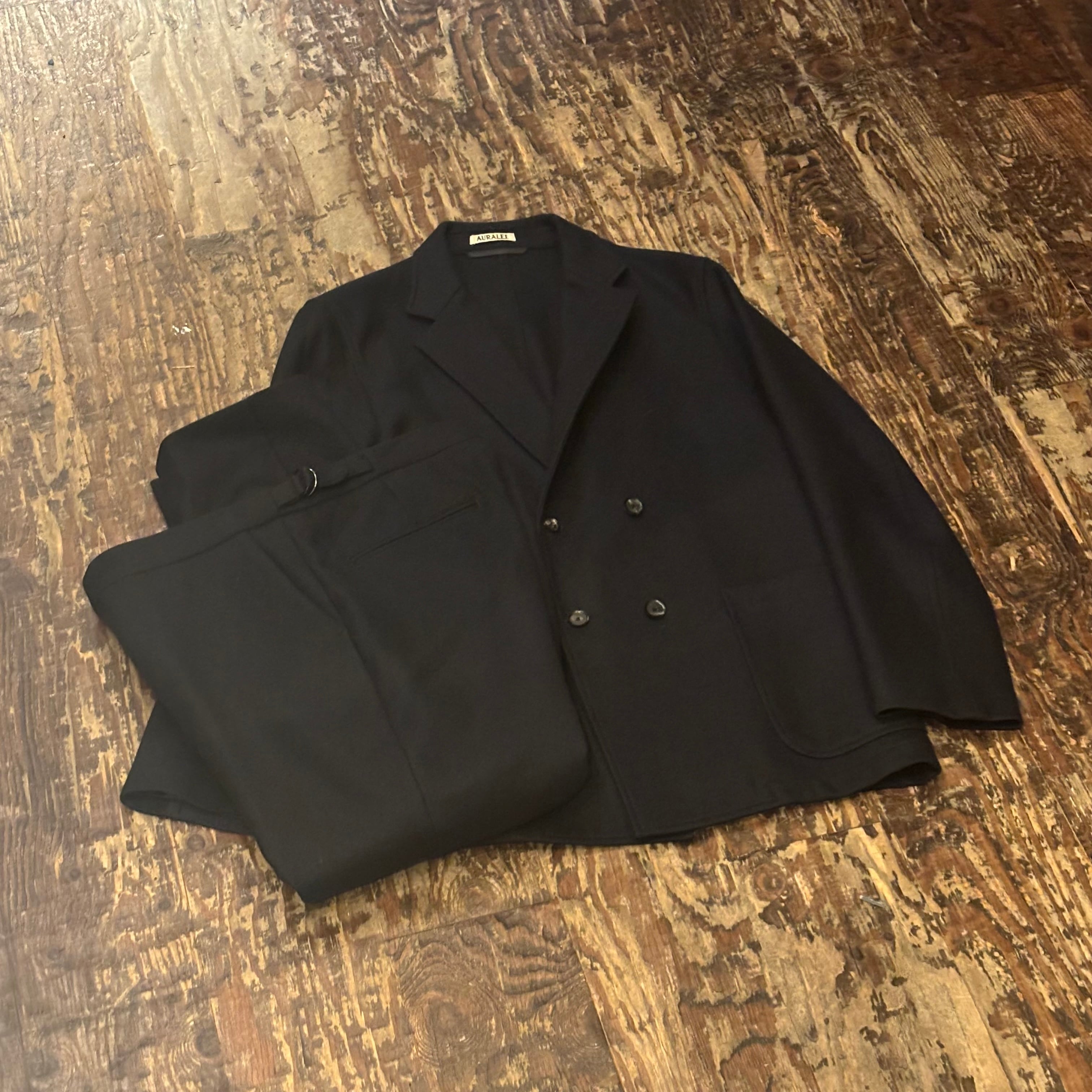 AURALEE オーラリー LIGHT MELTON DOUBLE-BREASTED JACKET 