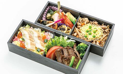 葵 穴子とかしわ飯の懐石二段重 無料お茶付き(075) | 熊本 弁当.com
