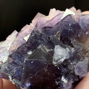 透明感あり✩美しい色合いフローライト原石クラスター