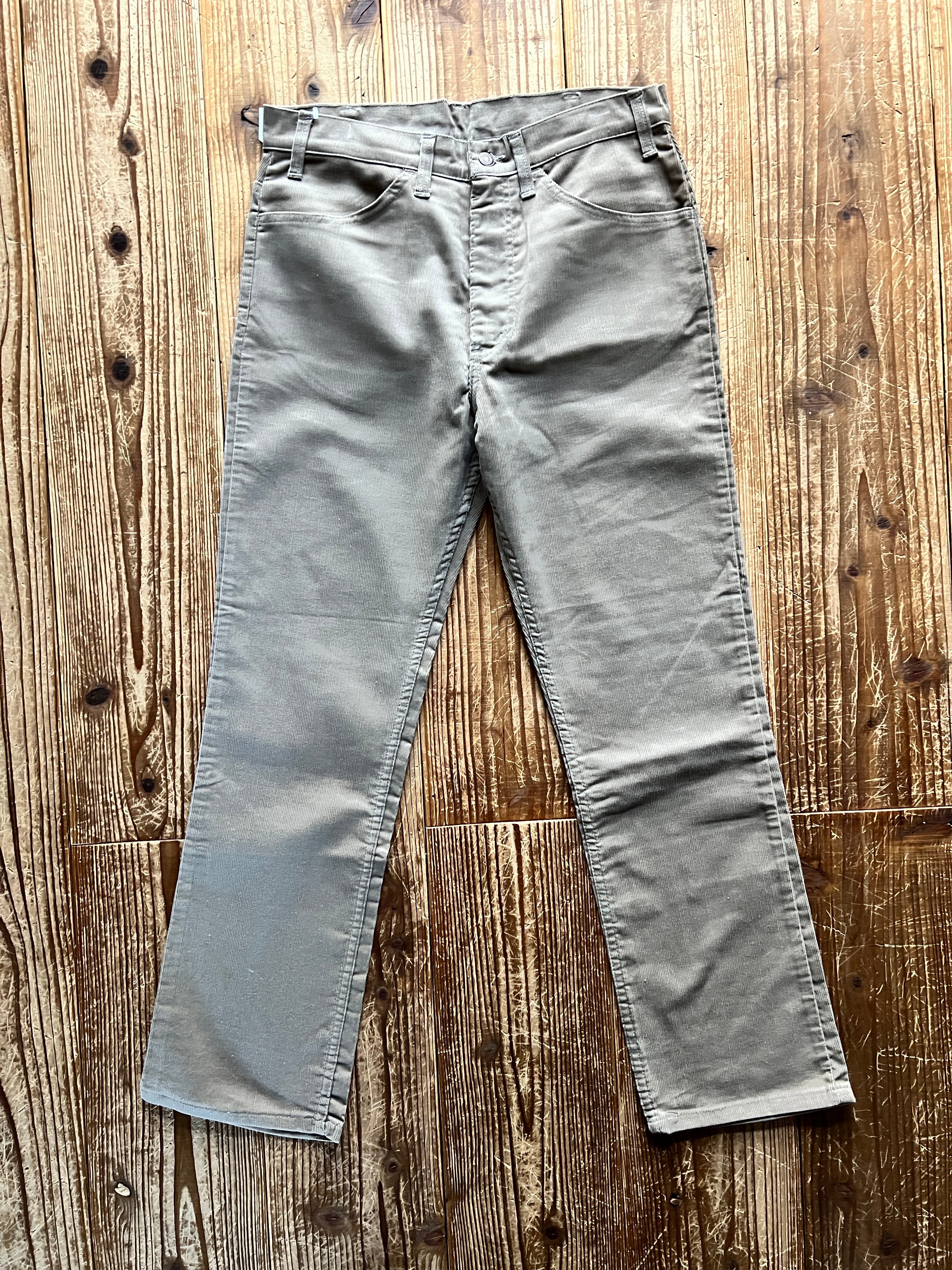 70's Levi's 519 コーデュロイパンツ ベージュ 表記(32x30) DEADSTOCK
