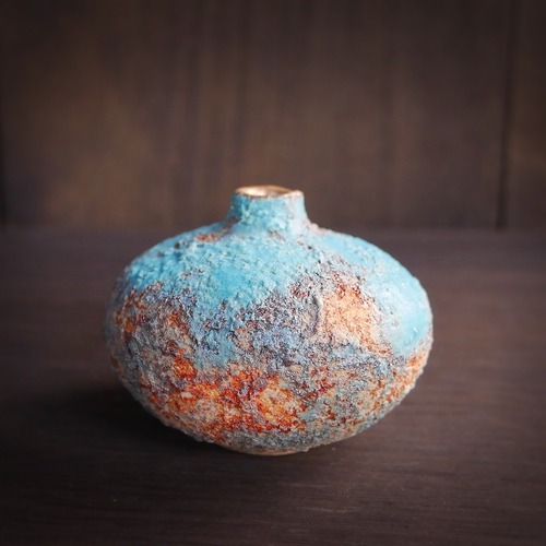 弥生小壺 no.22 wild turquoise