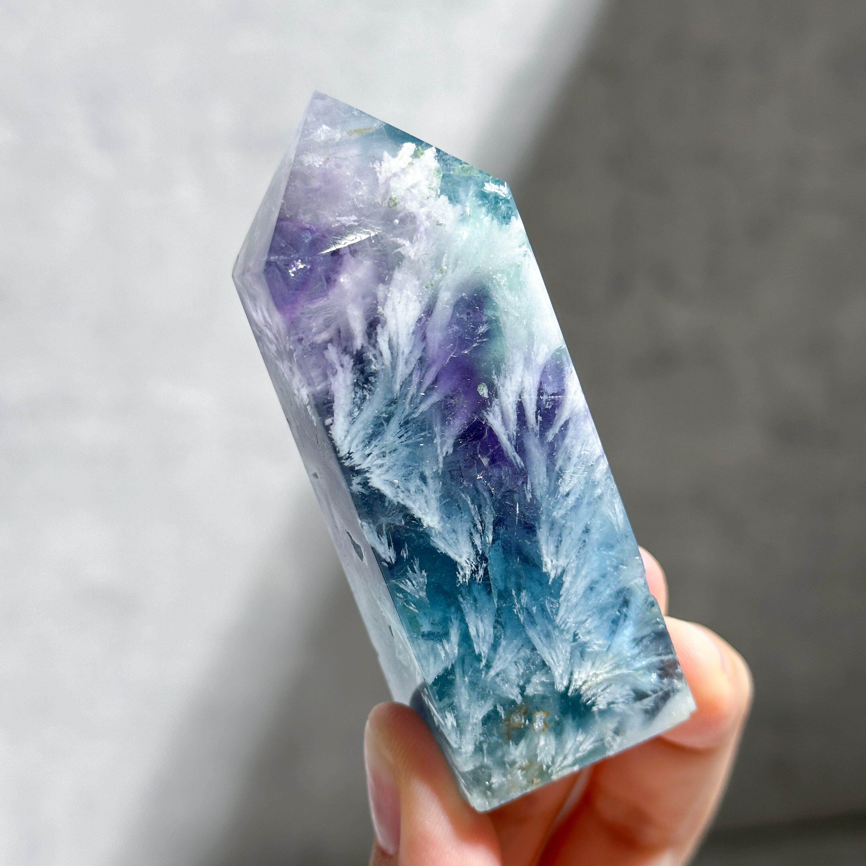 エンジェルフェザーフローライトタワー型11◇ Angel Feather Fluorite