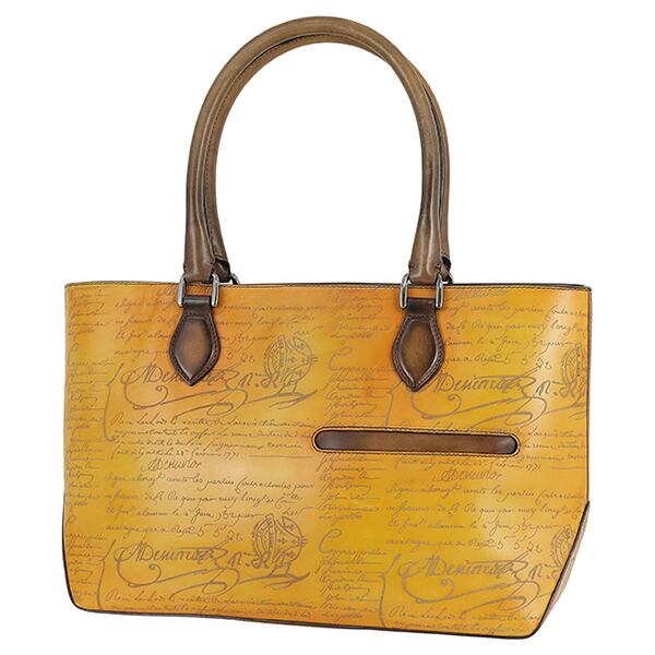 美品・完売品 Berluti レザーショルダーバッグ イエロー ベルルッティ 