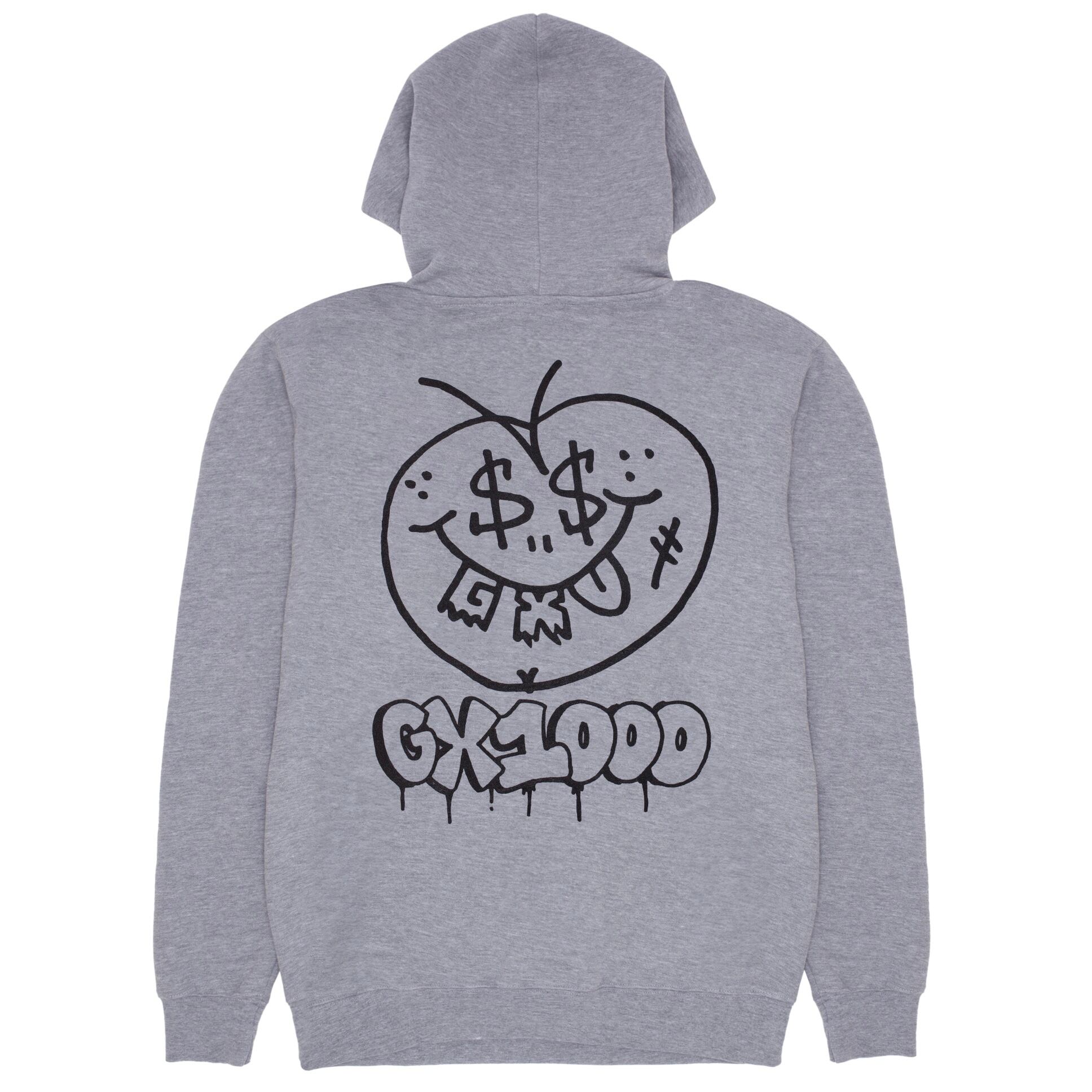 GX1000 / FACE PLANT HOODIE HEATHER GREY | THE NEWAGE CLUB