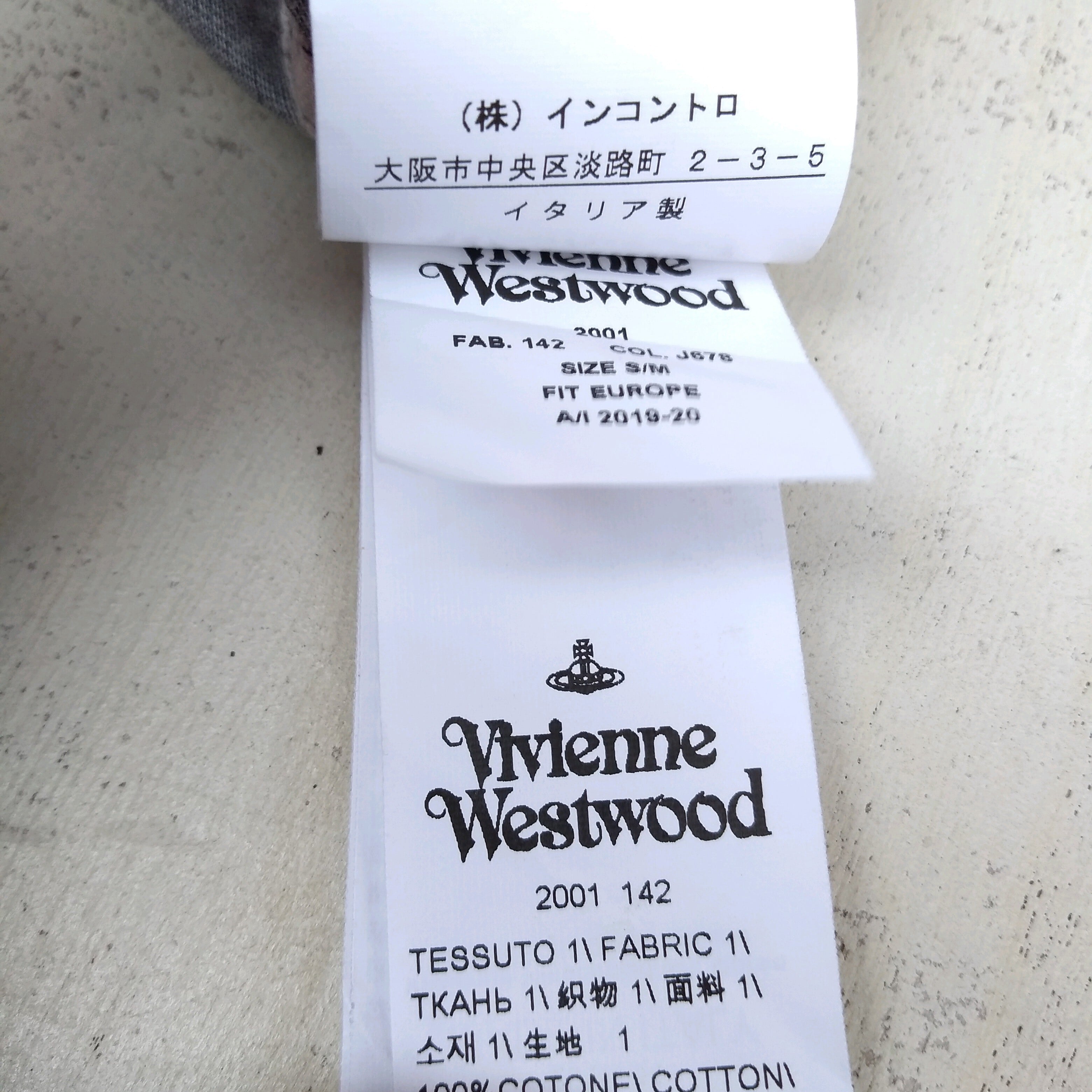 Vivienne Westwood  七分袖シャツ ブラウス　黒　イタリー製