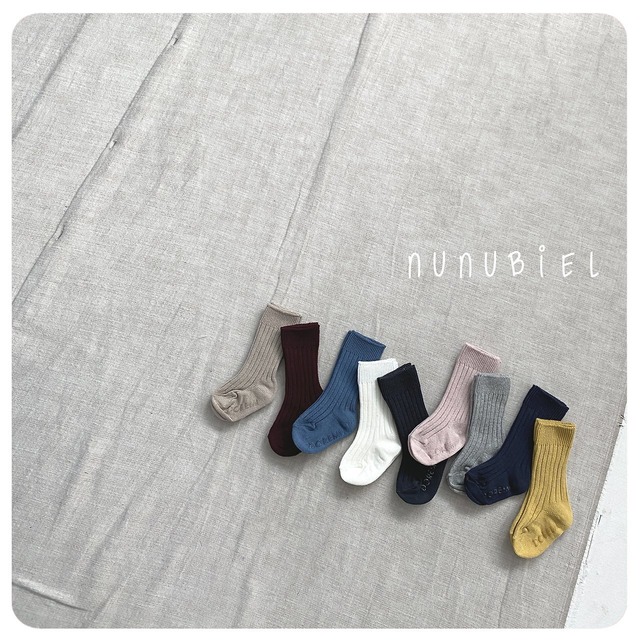 nunubiel［取寄］long rib socks (3color 1set) 26autumn