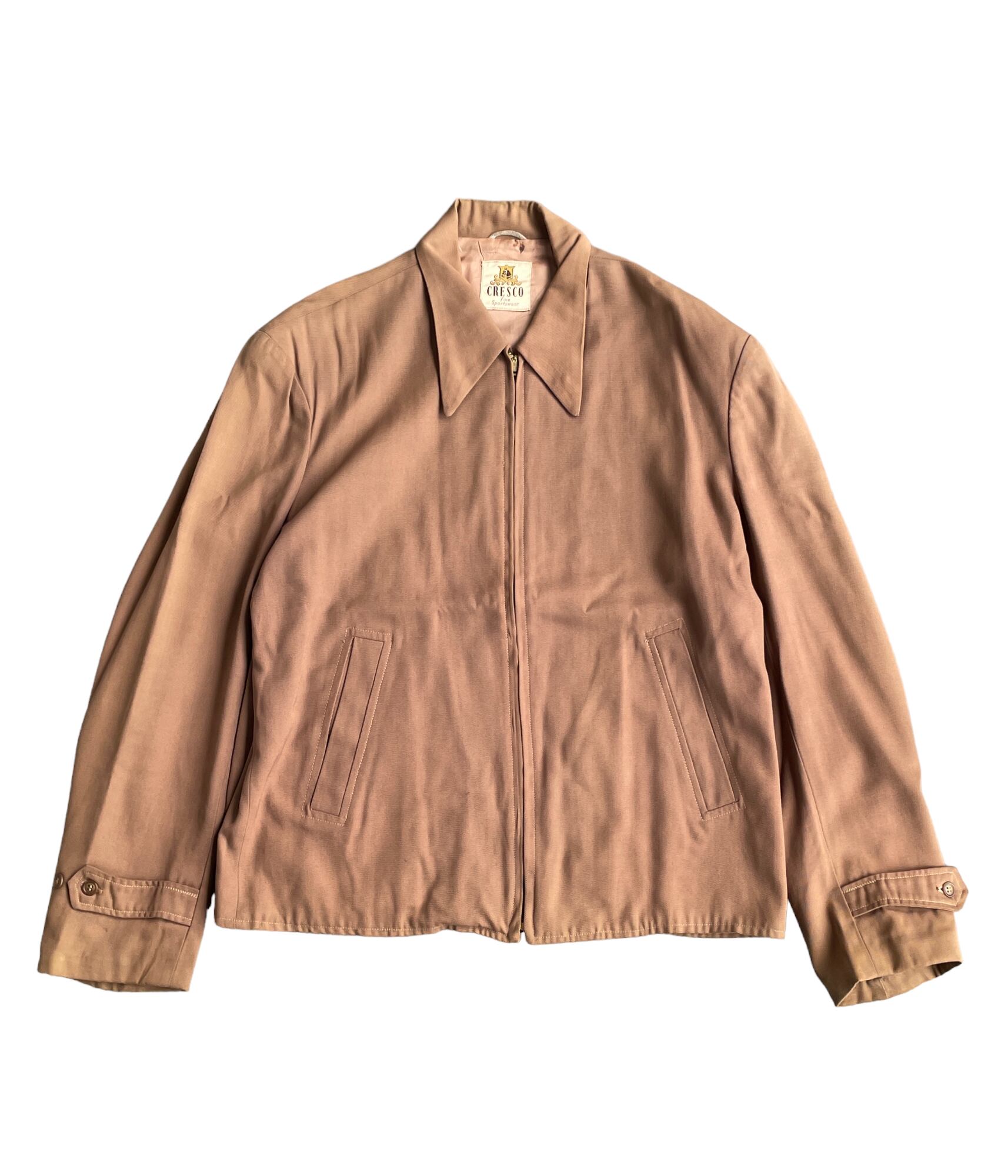 Vintage 50-60s gabardine jacket -CRESCO- | BEGGARS BANQUET公式通販サイト　古着・ヴィンテージ