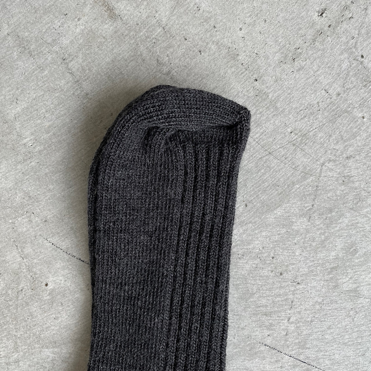 joha/wool ribsocks 【65205/charcoal】