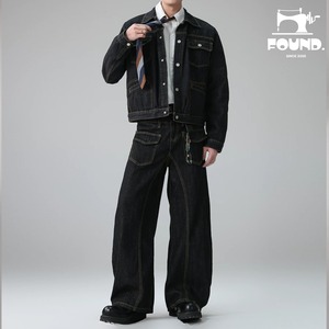 Workwear Jacket & Wide Barrel Jeans(FD436)