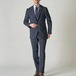 4-Way Stretch Washable Suits　Melange Navy