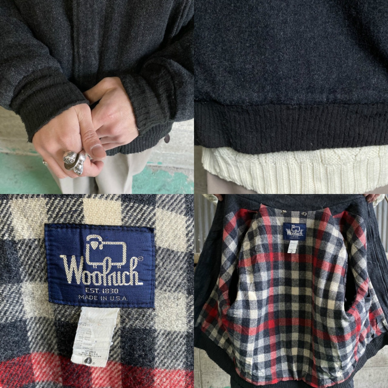 80年代 ビンテージ WOOLRICH ウールリッチ ウールジャケット ブルゾン 