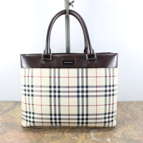 .BURBERRY CHECK PATTERNED HAND BAG/バーバリーチェック柄ハンドバッグ 2000000037868