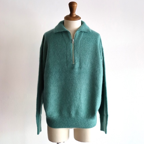 MEIAS " SUPER KID MOHAIR HALF ZIP PULL OVER ( MINT)"