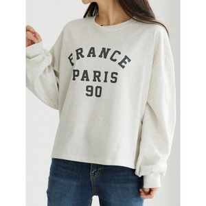 パリレタリングスウェットシャツ【M-2XL】　RA3007