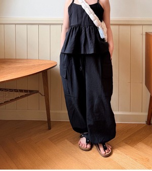 [COMMA] Linen joggers (160/170) / [콤마] 린넨조거 (160/170)