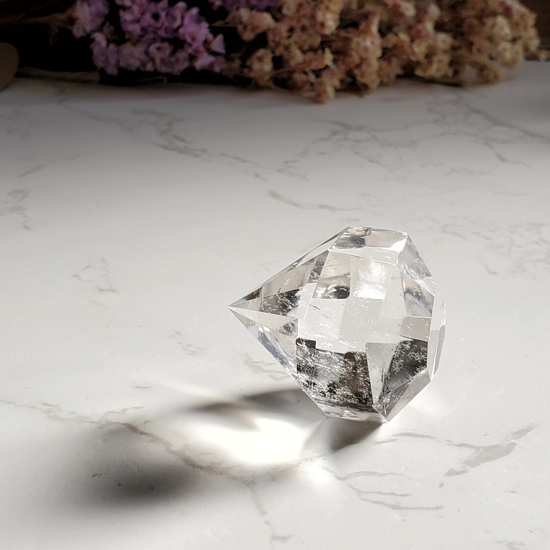 クリアクォーツ 水晶 ダイヤモンドカット 多面体 B | Pay ID