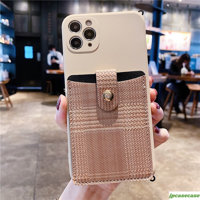 iPhone12Pro MAX +ケース付き カードポケット付き iPhone12ProMax~7ケース ストラップ 多機能