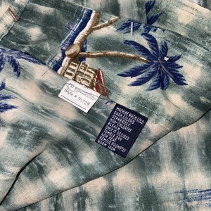 (DEADSTOCK) vintage CHAPS RALPH LAUREN open collar hawaiian shirt