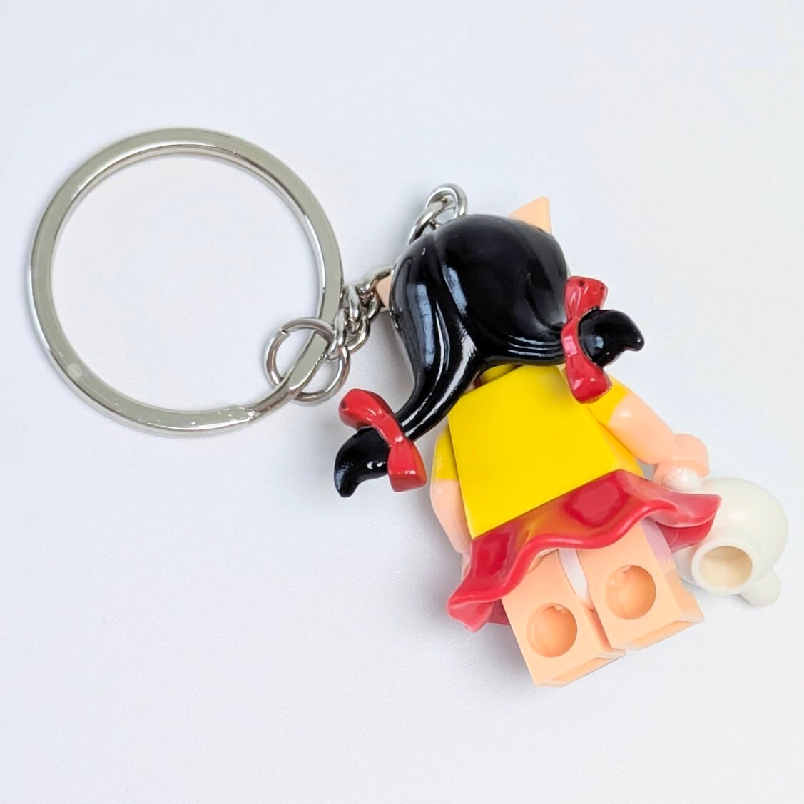 【 ブロックフィギュアキーホルダー 】 Looney Tunes（ ルーニー・テューンズ ） / ペチュニア・ピッグ　〚アメリカン雑貨 アメトイ〛