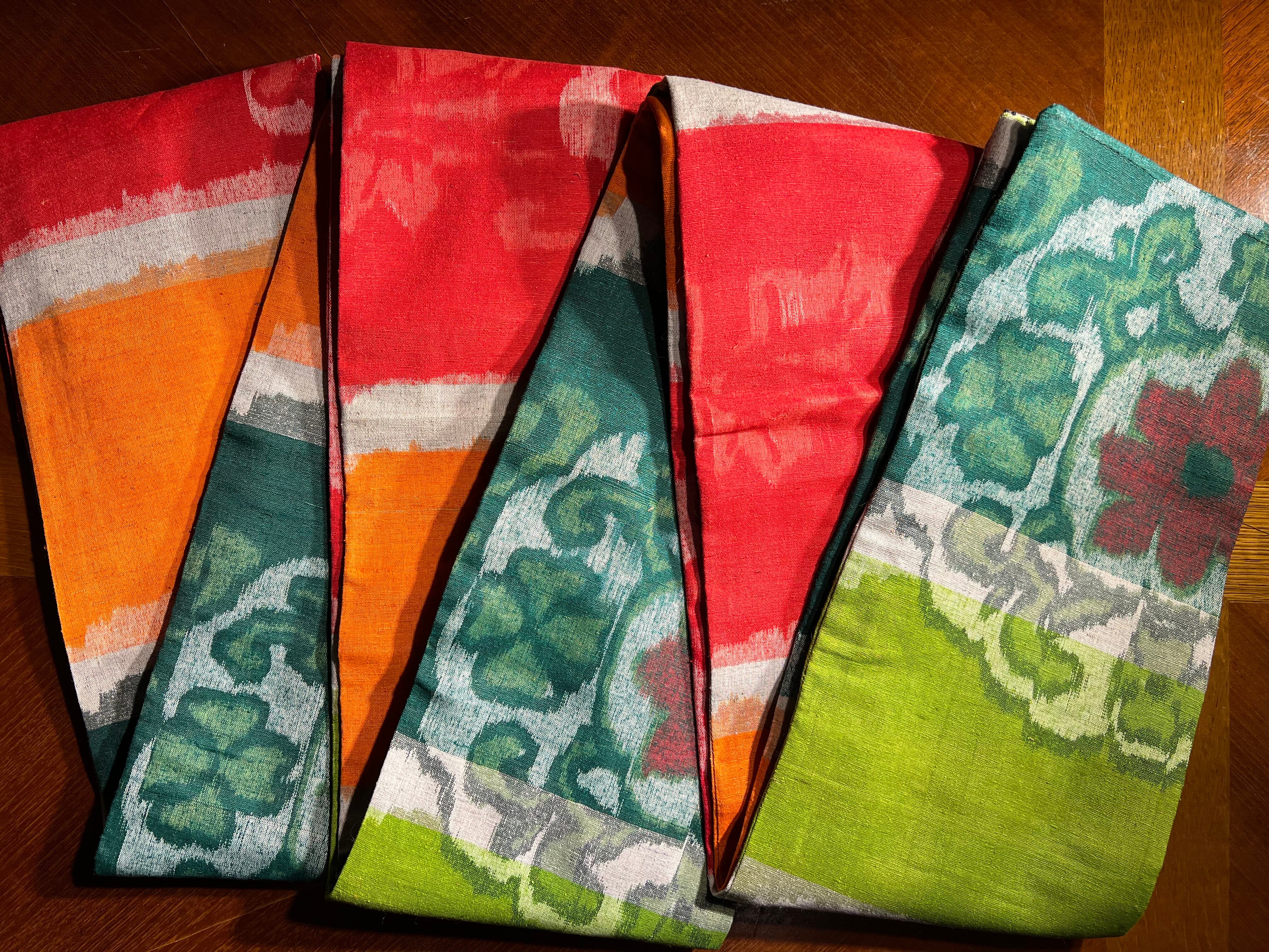新作】ハンドメイド 青梅夜具地半幅帯 | Kohaku kimono