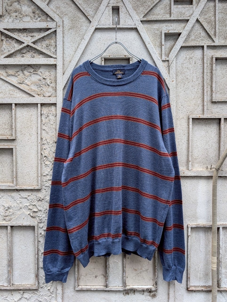 "BROOKS BROTHERS" stripe knit