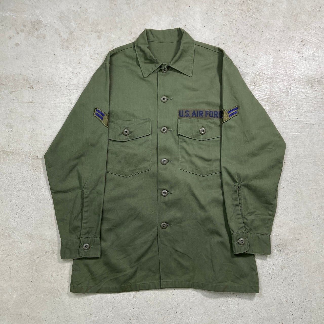 79年納品 米軍実品 U.S.ARMY OG-507 ユーティリティシャツ ミリタリー 