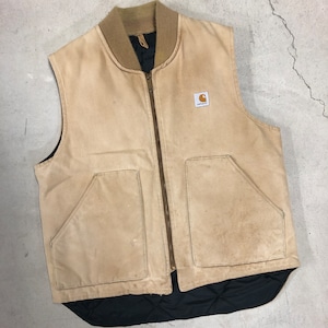 1980'S CARHARTT DUCK BEIGE VEST "最初期"