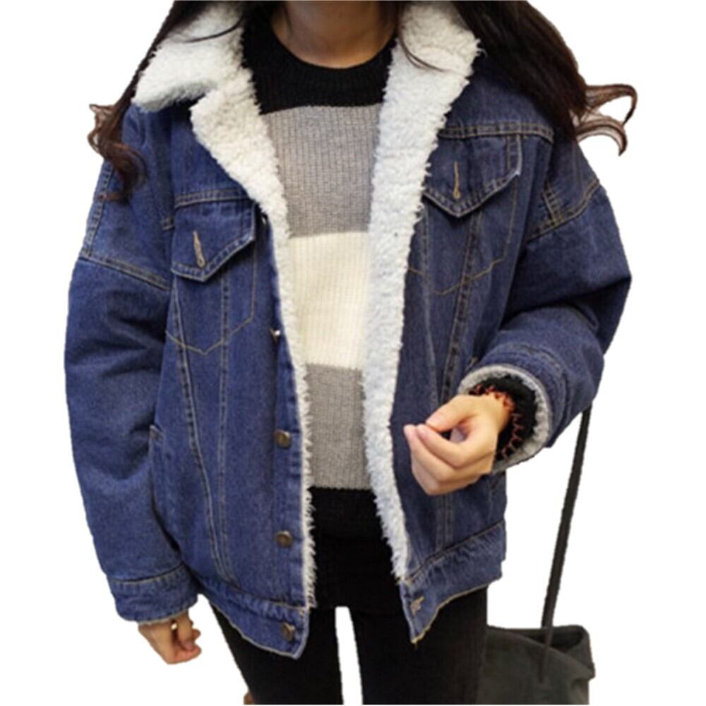 デニムボアジャケット レディース 即納&送料無料】 デニムボアジャケット レディース デニムジャケット