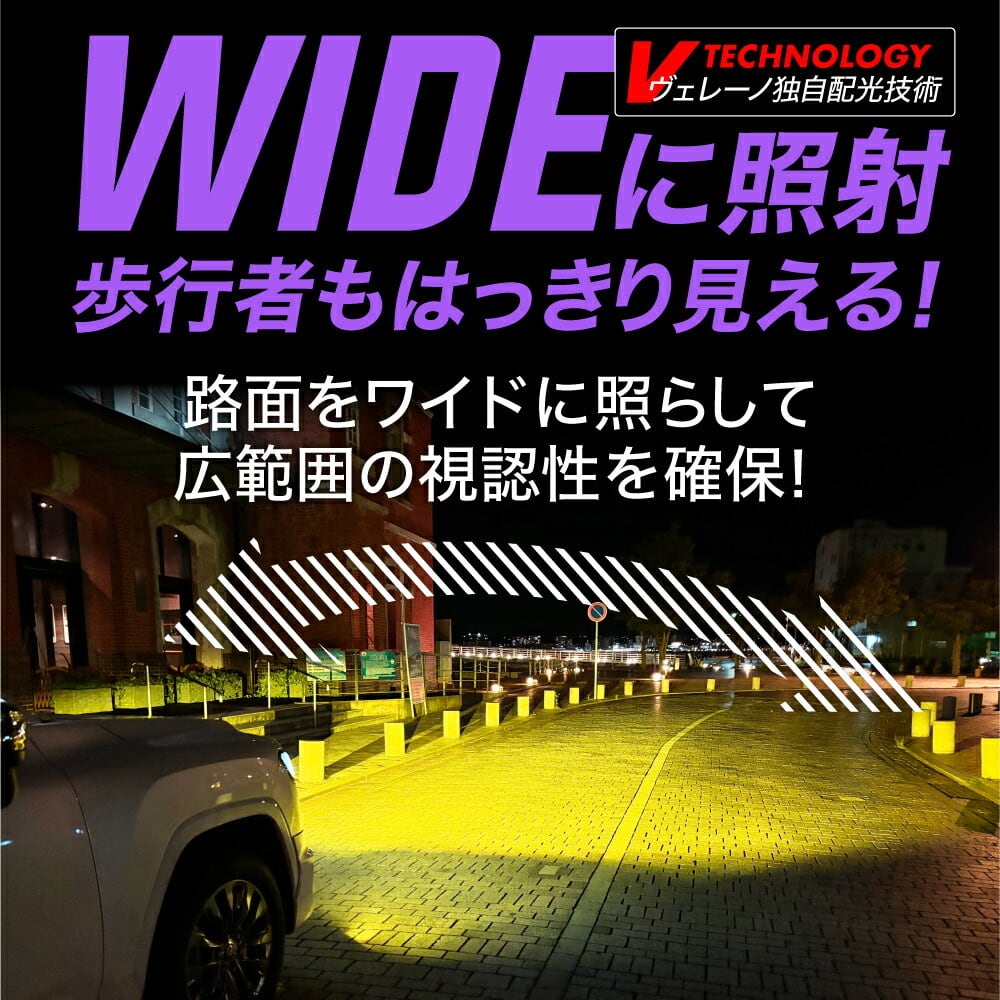VELENO MORTALE イエロー 11700lm / ホワイト 11000lm LEDフォグランプ