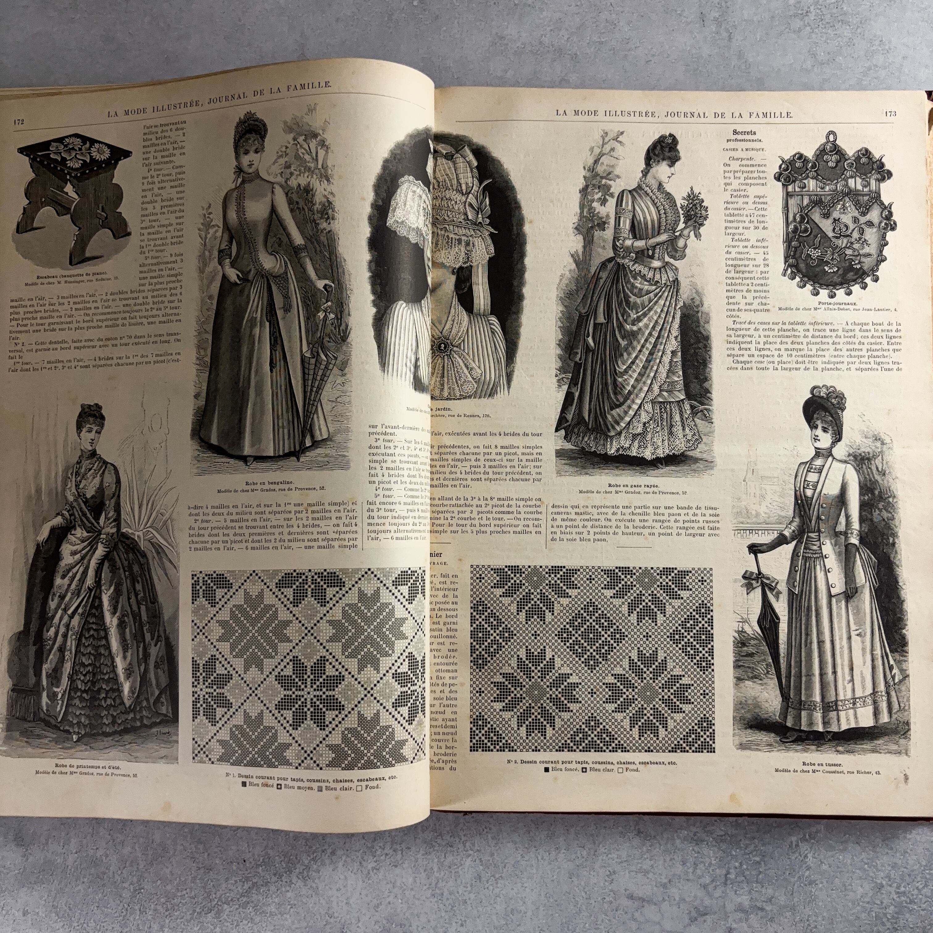 ラ・モード イリュストレ La mode illustree 52冊子分 1888年 